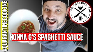 Easy Dinner Idea  Nonna Gs Spaghetti Sauce [upl. by Erialb]