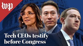 Tech CEOs testify before Congress on kids’ safety online  131 FULL LIVE STREAM [upl. by Anerrol]