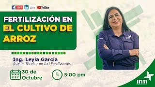 🔔 ¡WEBINAR GRATUITO FERTILIZACIÓN EN EL CULTIVO DE ARROZ [upl. by Alik]