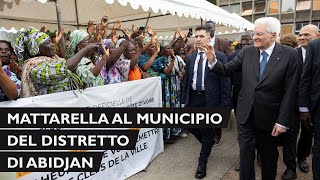 Il Presidente Mattarella al Municipio del Distretto di Abidjan [upl. by Alisander355]