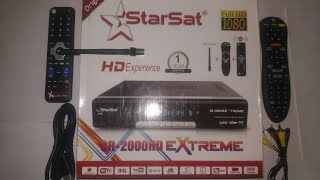 Starsat SR 2000HD Extreme 4K Digital Satellite Receiver Unboxing Review [upl. by Oiretule]