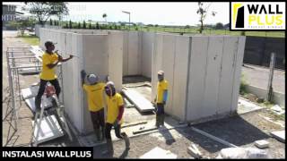 Bangun Dinding Rumah Wallplus Precast Beton Ringan Hanya 15 Jam [upl. by Legna]