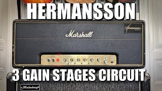 Hermansson 3 gain stages circuit in a Marshall 1987 [upl. by Jadd349]