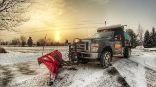 Snowplowing F550 North Jersey [upl. by Kramnhoj582]