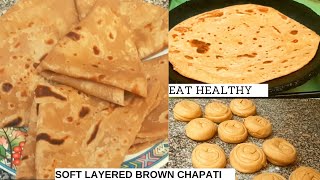 Soft Layered Brown Chapati  Chapati za Kuchambuka  Chapati Recipe  Mboss Kitchen [upl. by Bruell]