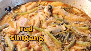 RED SINIGANG NA SALMON BELLY RECIPE  Napakasarap at super easy to prepare [upl. by Luapnaej655]