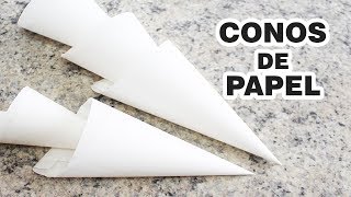 Conos de papel para Pastelería  Mangas de Papel Manteca  Cucuruchos Cositaz Ricaz [upl. by Anitahs]