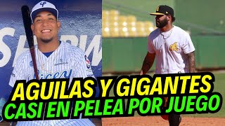 Águilas y Gigantes se Pelean en LIDOM  Villa Regresa y Licey Ficha Otro Caballoquot [upl. by Esinart869]