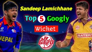 Sandeep Lamichhane Top five wicket in gt20 Canada  sandeep lamichhane wicket  nepali cricket news [upl. by Larentia701]