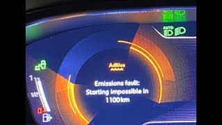 Peugeot 3008  AdBlue  Emissions fault Starting impossible in 1100km [upl. by Nylram701]