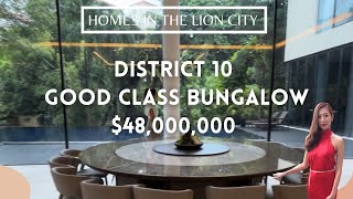 45m Good Class Bungalow on D10 House Tour forsale gcb singaporelanded [upl. by Laicram]