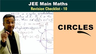 Circles  Revision Checklist 10 for JEE Main Maths [upl. by Yruok]