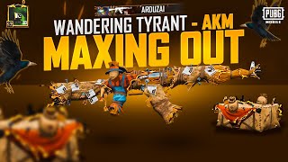 First Mythic AKM in Pubg Mobile 🔥🔥  AKM Wandering Tyrant Maxed Out [upl. by Aisatsana]