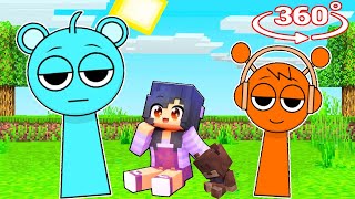 Aphmau ADOPTED By INCREDIBOX SPRUNKI in Minecraft 360° [upl. by Algy]