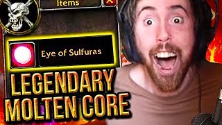 Asmongold MOST SUCCESSFUL Molten Core Run  EYE OF SULFURAS Legendary Drop  Classic WoW [upl. by Fifine]