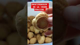 DE LA CREME FRAICHE PROFITEROLES shortvideo icecream youtubeshorts profiteroles yummy [upl. by Ilrebmik]