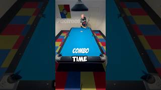 Combo time pool trickshot pool pooltrickshots billiardspool poolplayer bida [upl. by Tillinger]