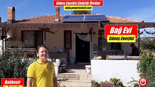 Bağ Evi için Solar Güneş Paneli Enerji Sistemi Kurulumu Lamba Televizyon Buz Dolabı Çalıştırma [upl. by Aicirt]