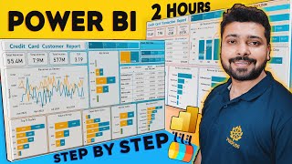 POWER BI Full PROJECT for Data Analysis with Practical Guide  End to End Power BI Dashboard Project [upl. by Mighell]