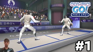 Fencing  Olympics Go Paris 2024  Part 1 [upl. by Hsiri]