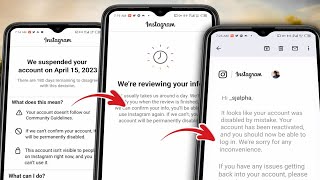 How to Recover Suspended amp Disabled Instagram Account 2024  We suspended your Account Instagram [upl. by Mencher423]