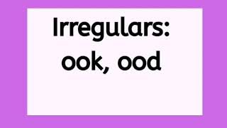 Irregular ookood Word Families Reading with Phonics for Kindergarten and First Grade Spelling [upl. by Hsetih]