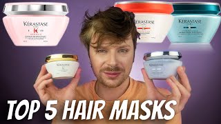 KERASTASE TOP 5 MASKS  Which Hair Mask Is The Best  Best High End Hair Mask  Hair Mask Review [upl. by Enilhtak177]