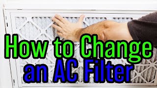 How To Change Your AC Filter [upl. by Natascha]