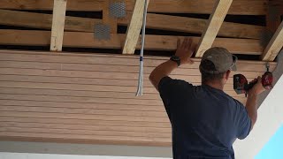 Installing Timber Lining Boards with Hidden Screw Holes [upl. by Prendergast]