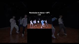 permission to dance  APT   ytshorts btsmember ptd apt BTS rosesarerosie trending [upl. by Art]