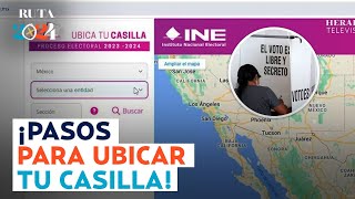 ¿Dónde me toca votar Así puedes ubicar tu casilla a través del portal del INE [upl. by Anait]