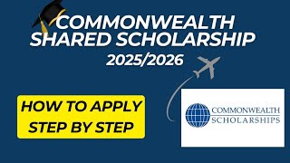 How To Apply For The Commonwealth Shared Scholarship [upl. by Mima]