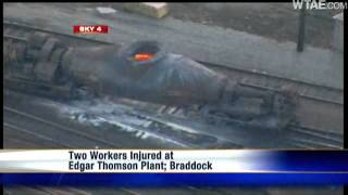 2 Workers Injured At North Braddock Steel Plant [upl. by Ierdna]