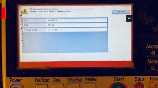 How to fix error code c3726 in Konica Minolta C266 [upl. by Assenna410]