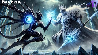 PALWORLD FIGHT WITH MOST POWERFULL 2 DARK AND ICE TYPE PAL LYLEEN NOCT AND KINGPACA CRYST palworld [upl. by Owiat]