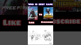 Free fire vs pubg battel freefire pubg shortsgaming hampionshorts [upl. by Esorlatsyrc]