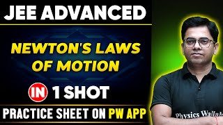 NEWTONS LAWS OF MOTION in One Shot  JEE ADVANCED 💪  Basics to PYQs 🔥 [upl. by Eirrehs410]