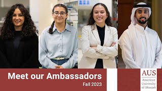 American University of Sharjah Ambassadors  Fall 2023 [upl. by Bently]