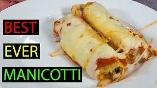 Easy Manicotti Recipe  Cooking With Maryann [upl. by Brand]