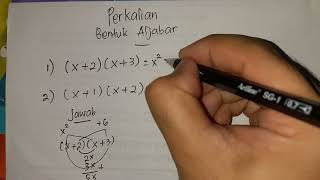 TUTORIAL PERKALIAN ALJABAR x 2 x3 [upl. by Nylyram]