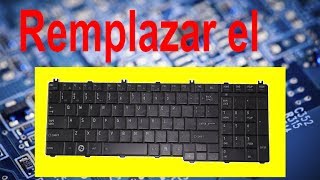 ToshibaSatellite C855D DesarmarDesmontar el Teclado  GizmoTij [upl. by Onaicram]