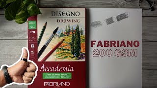 Fabriano Academia 200 GSM Paper Vs Brustro 200 GSM [upl. by Vigor]