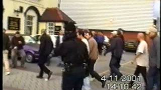 Football Hooligans  Wrexham town Vs Cardiff city 2001 [upl. by Isnyl85]