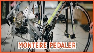 Hvordan montere pedaler på sykkel [upl. by Idnod568]