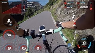 Salita al Passo Gavia da Santa Caterina Valfurva GPS overlay  2462017  Luca BDC FHD [upl. by Husein738]