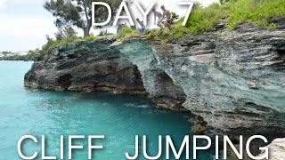 Vacation Day 7 Cliff Jumping in Bermuda [upl. by Arihaj144]