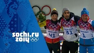 Biathlon  Mens 20km Individual  Fourcade Wins Gold  Sochi 2014 Winter Olympics [upl. by Teria]