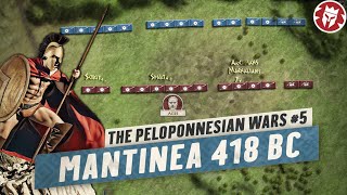 Battle of Mantinea 418 BC  Peloponnesian War 4K Animated DOCUMENTARY [upl. by Sparks]