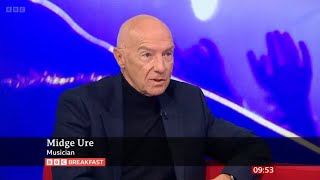 Midge Ure  BBC breakfast 20th July 2024 [upl. by Candie]