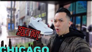 WORST RELEASE  JORDAN 3 REIMAGINED WHITE CEMENT PICK UP VLOG CHICAGO [upl. by Latt527]